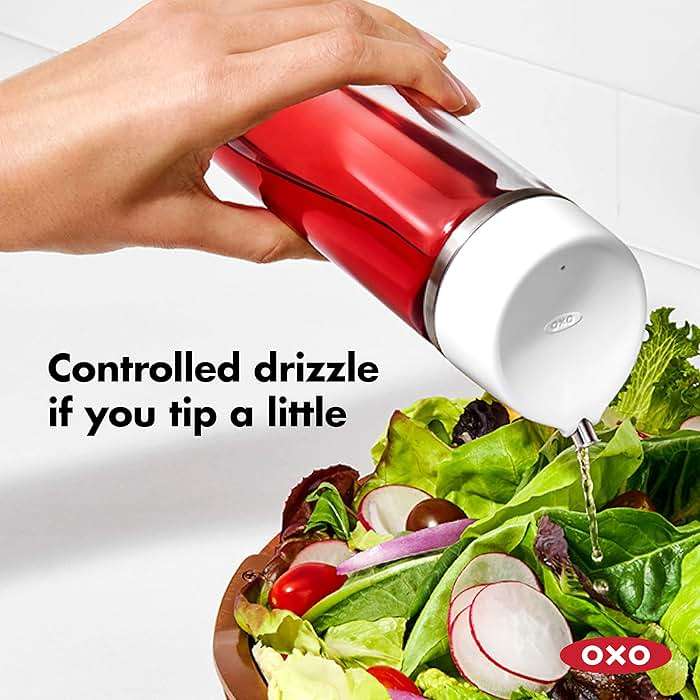OXO Good Grips 12 oz Precision Pour Glass Oil Dispenser | Precision Pour - Image 4