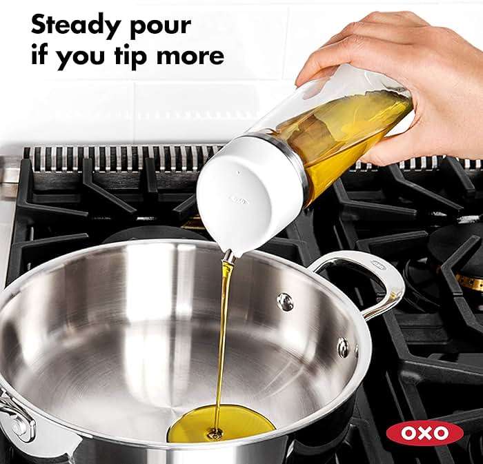 OXO Good Grips 12 oz Precision Pour Glass Oil Dispenser | Precision Pour - Image 5
