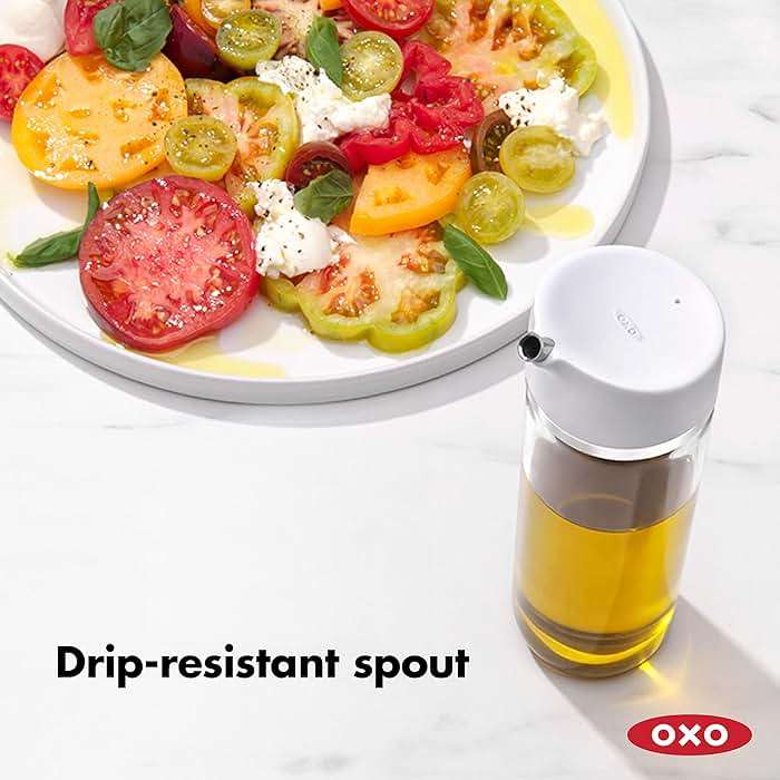 OXO Good Grips 12 oz Precision Pour Glass Oil Dispenser | Precision Pour - Image 6