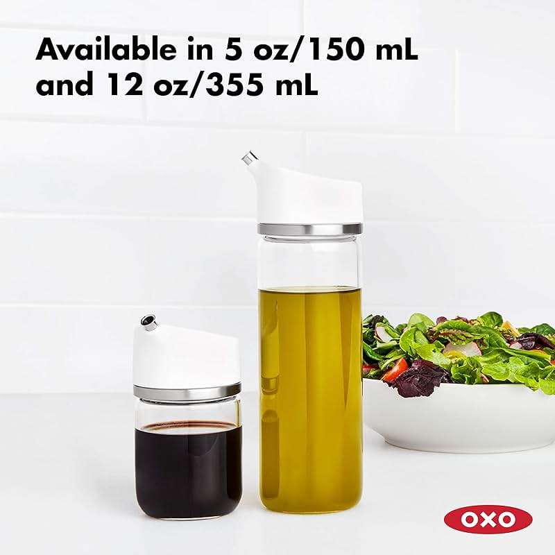 OXO Good Grips 12 oz Precision Pour Glass Oil Dispenser | Precision Pour - Image 8