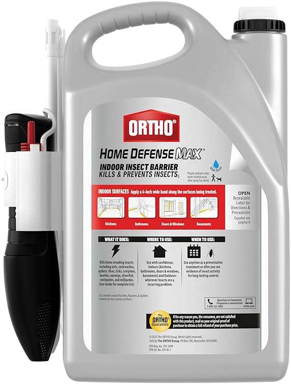 Ortho Home Defense Max Indoor Insect Barrier with Extended Reach Comfort Wand - Ready-To-Use Home Bug Spray, Kills Ants, Roaches, Spiders, Fleas and Ticks, 1 gal. - Image 10
