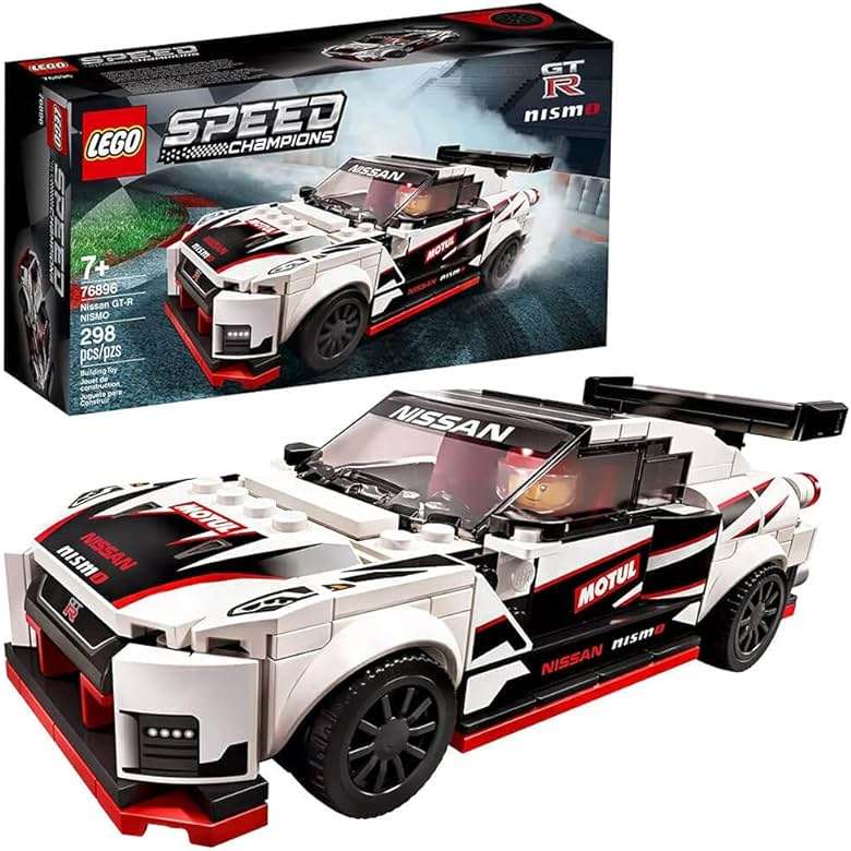 LEGO Speed Champions Nissan GT-R NISMO 76896 Toy Model Cars Building Kit Featuring Minifigure (298 Pieces) - Image 3