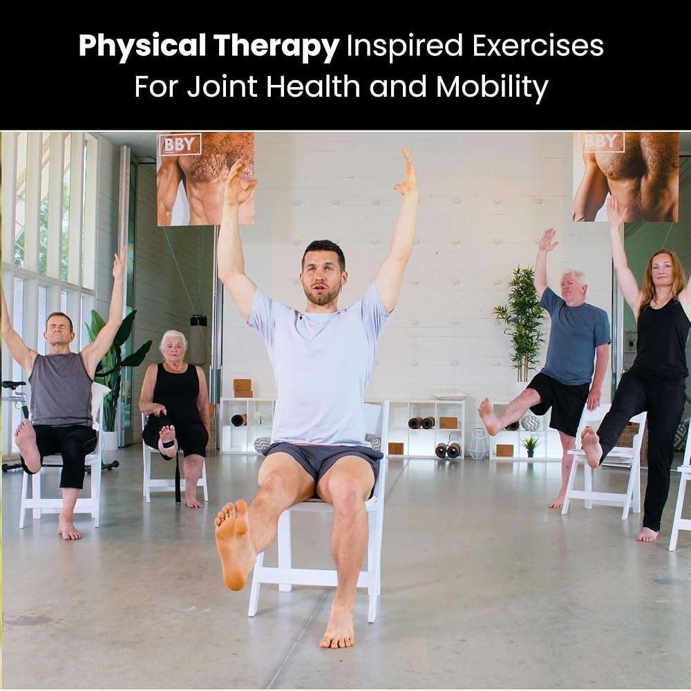 Yoga Vitality - Chair Yoga For Seniors, Older Adults, and Absolute Beginners | Made For Healthy Aging, Improved Mobility, Joint Health, Balance, Pain Relief, and Injury Prevention | 4 Levels - Image 4