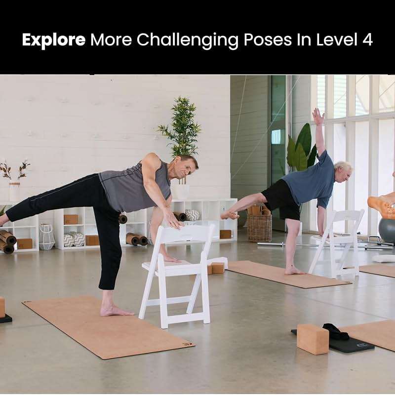 Yoga Vitality - Chair Yoga For Seniors, Older Adults, and Absolute Beginners | Made For Healthy Aging, Improved Mobility, Joint Health, Balance, Pain Relief, and Injury Prevention | 4 Levels - Image 7