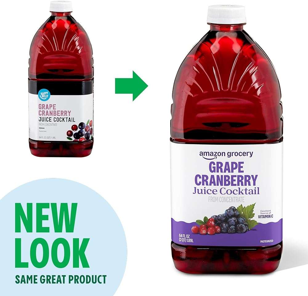 Amazon Grocery, Grape Cranberry Juice Cocktail, 64 Fl Oz - Image 4