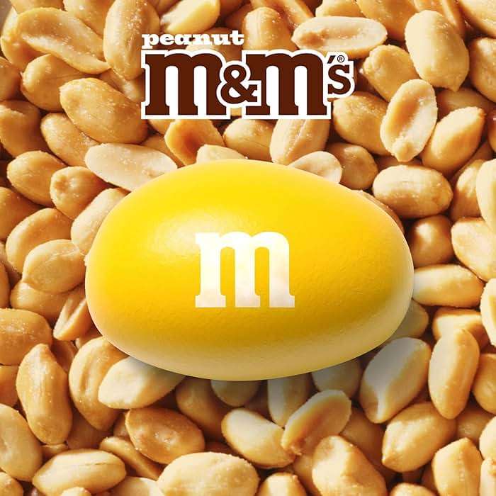 M&M'S Peanut Milk Chocolate Candy, Chocolate Candy Bulk, Party Size 38 oz Bag (Pack of 2) - Image 3