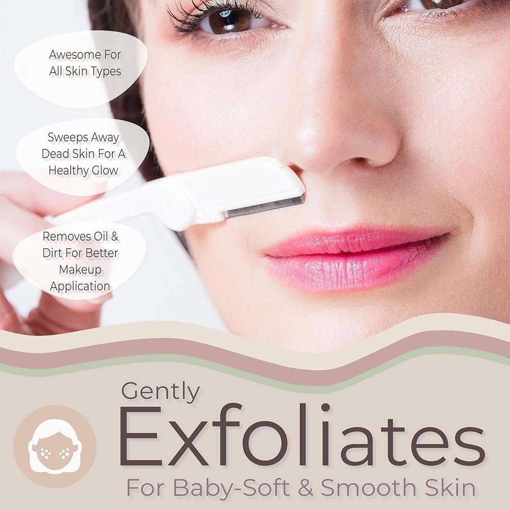 Jasclair Dermaplaning Razor (9 Count) – Face Razors for Women for Peach Fuzz, Eyebrow Shaping & Gentle Exfoliation – At Home Facial Shaver for Smooth Skin & Flawless Makeup Prep - Image 4