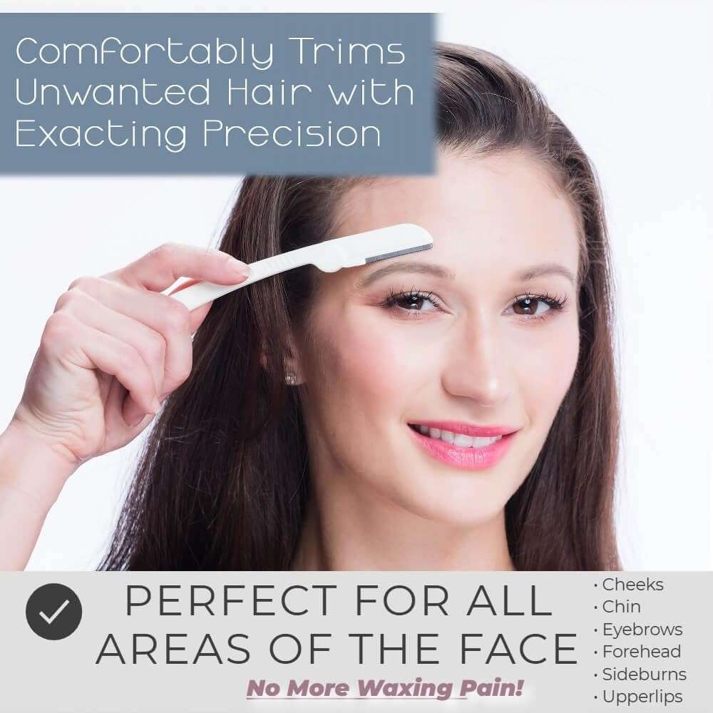 Jasclair Dermaplaning Razor (9 Count) – Face Razors for Women for Peach Fuzz, Eyebrow Shaping & Gentle Exfoliation – At Home Facial Shaver for Smooth Skin & Flawless Makeup Prep - Image 6