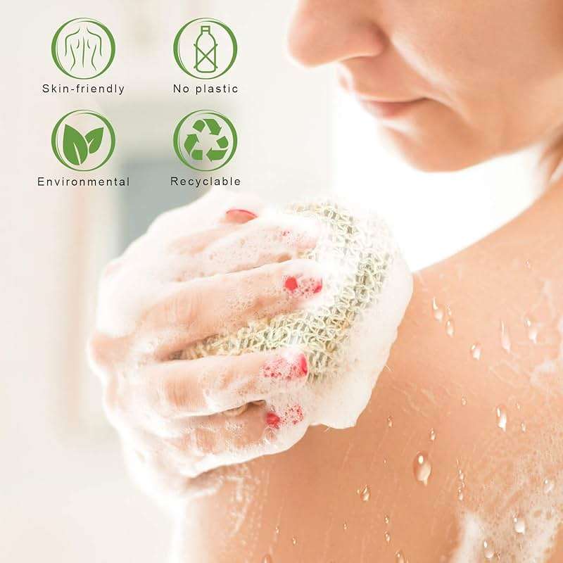 E-Know Soap Bag, 5 Pack Natural Sisal Soap Saver, Zero Waste Plastic-Free Soap Net, Foaming and Drying The Soap, Massage, Peeling - Image 4