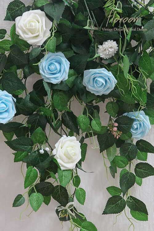 Floroom Artificial Flowers 25pcs Real Looking Ivory Foam Fake Roses with Stems for DIY Wedding Bouquets White Bridal Shower Centerpieces Arrangements Party Tables Decorations - Image 7