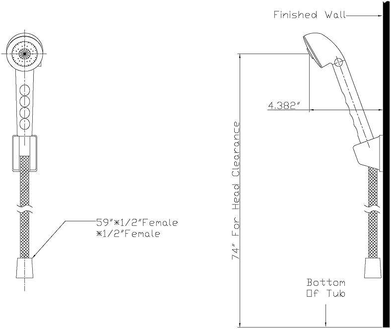 Laguna Brass 2003CP/3221CP/4120CP RV Bathroom and Shower Faucet with Matching Hand Shower Combo Chrome Finish - Image 7