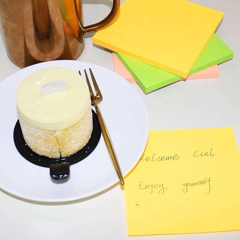 Sticky Notes 3x3 Inches,Bright Colors Self-Stick Pads, Easy to Post for Home, Office, Notebook, 82 Sheets/pad - Image 7