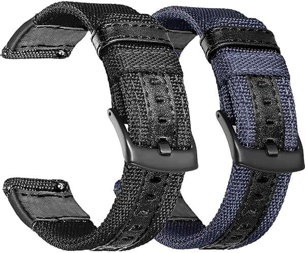 Olytop Galaxy Watch 4/5/6 Bands Pro 45mm 44mm 40mm, Galaxy Watch 4/6 Classic Band 47mm 46mm 43mm 42mm, 20mm Nylon Sport Replacement Strap Men Women for Samsung Watch 4/5/6/5 Pro/Active 2/3 41mm, - Image 1