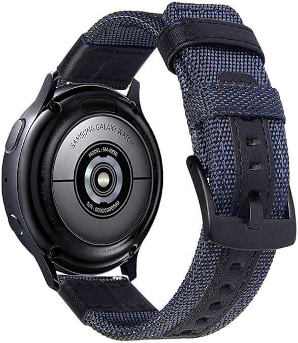 Olytop Galaxy Watch 4/5/6 Bands Pro 45mm 44mm 40mm, Galaxy Watch 4/6 Classic Band 47mm 46mm 43mm 42mm, 20mm Nylon Sport Replacement Strap Men Women for Samsung Watch 4/5/6/5 Pro/Active 2/3 41mm, - Image 5
