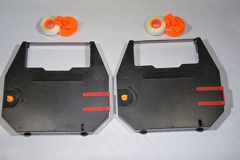 FJA Products Compatible Typewriter Ribbon & Correction Spools for Royal Signet 10/20 / 25/45 / 70 Typewriters. The Package Includes 2 Black Typewriter Cassettes and 2 Lift Off Correction Spools - Image 3
