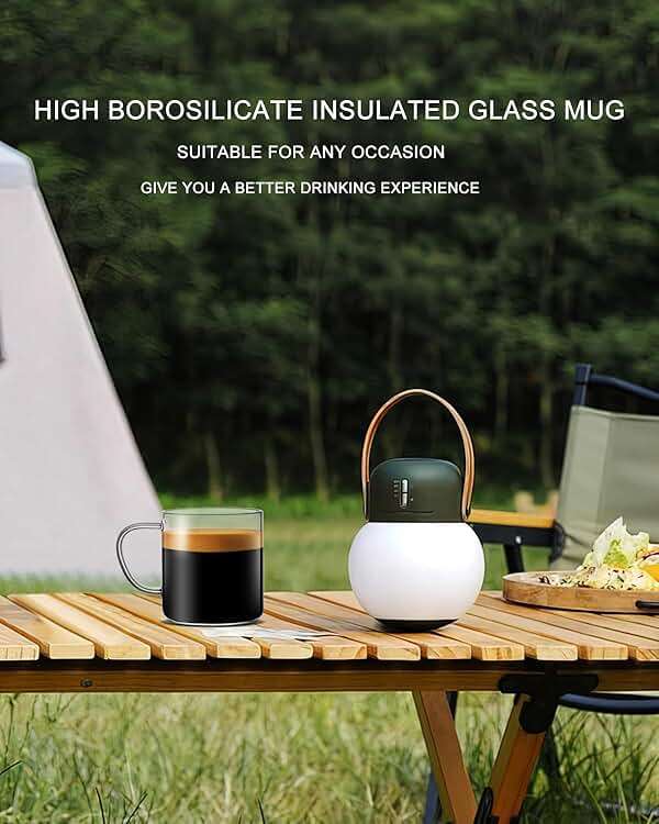 LUXU Glass Coffee Mugs Set of 4,14 oz Clear Coffee Cups,Hand Blown&Seamless Design,Heat Resistant and Explosion-Proof,Lightweight Tea Mugs with Anti Scald Handle Ideal for Home,Cafe - Image 6