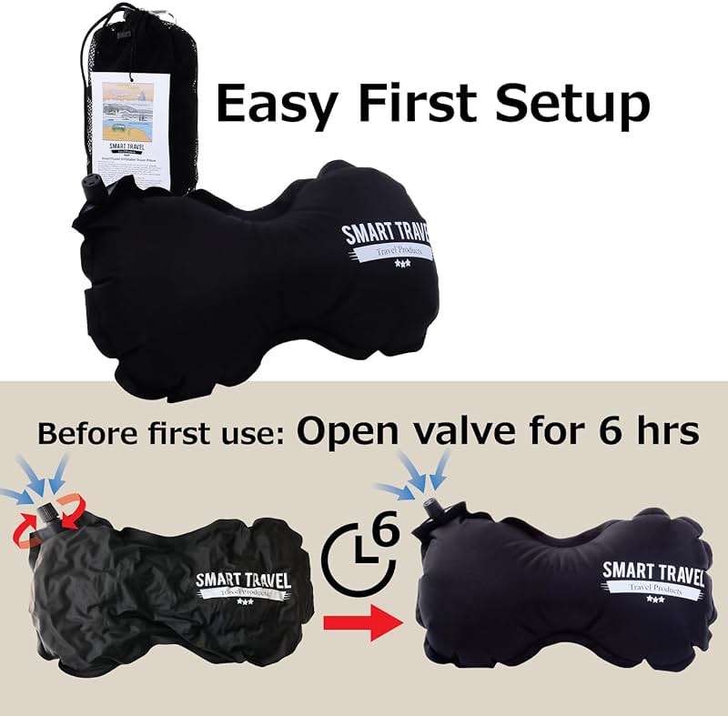 SmartTravel Travel Products Inflatable Travel Lumbar Pillow for Airplane Seat – Adjustable Lower Back Support Cushion for Long Flights - Image 7