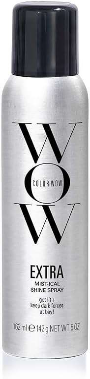 COLOR WOW Extra Mystical Shine Spray – Lightweight & Non-Greasy Formula | Heat Protection, Frizz Control, and Silky Hair | For All Hair Types - Image 1