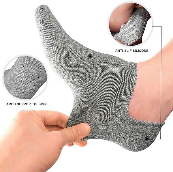 wernies No Show Socks Women Low Socks Non Slip Flat Boat Line 4/8 Pairs - Image 3