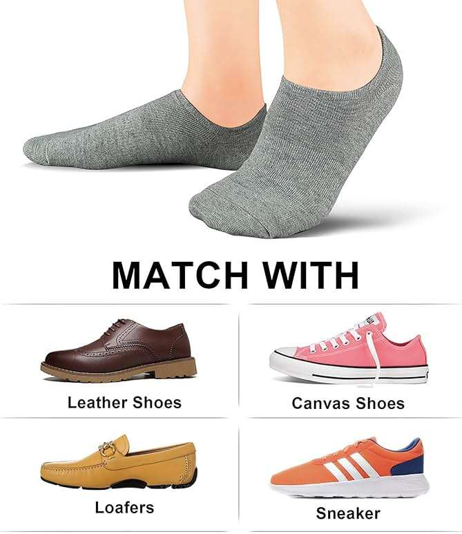 wernies No Show Socks Women Low Socks Non Slip Flat Boat Line 4/8 Pairs - Image 6