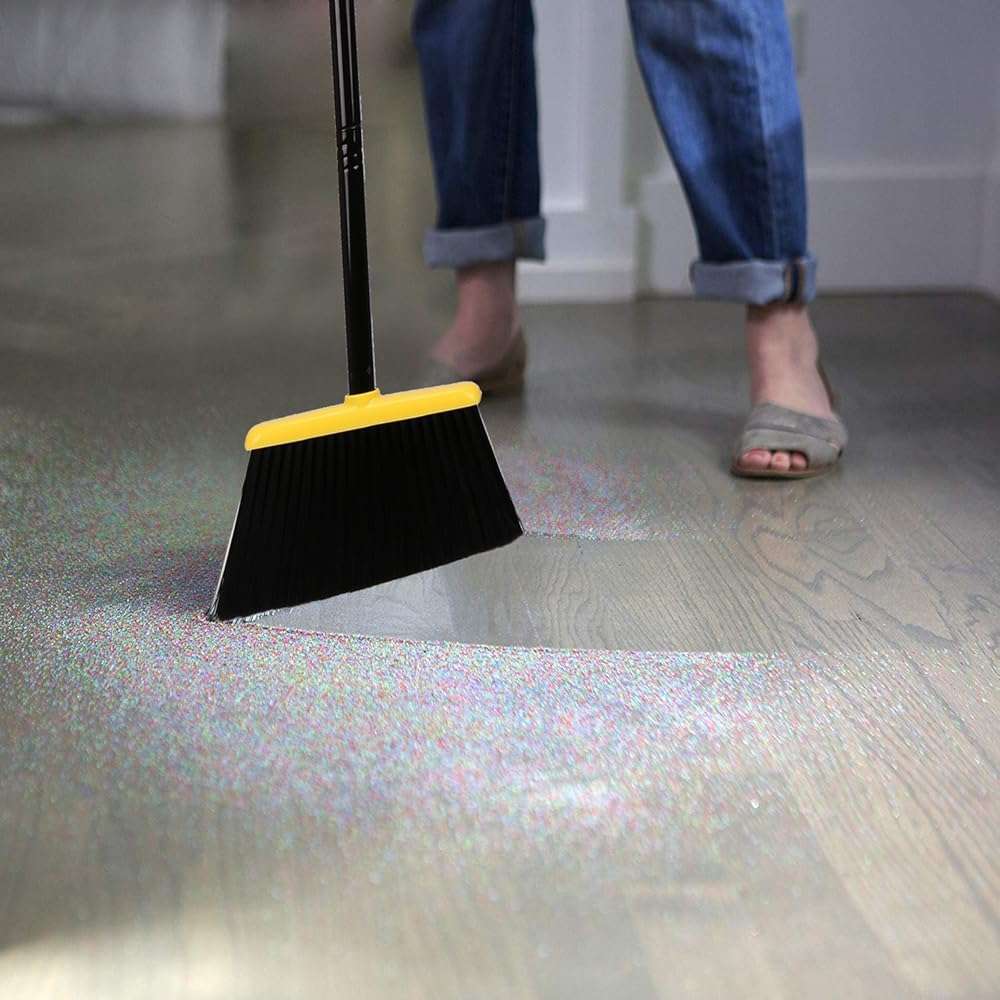 Broom and Dustpan Set,IndoorBroom with Dust pan Combo Set for Home,Angle Kitchen Broom for Floor Sweeping - Image 2