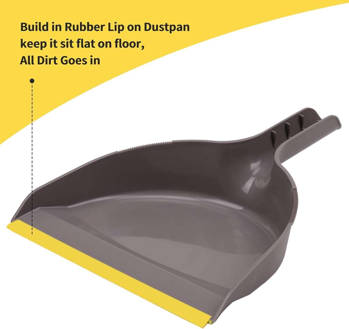 Broom and Dustpan Set,IndoorBroom with Dust pan Combo Set for Home,Angle Kitchen Broom for Floor Sweeping - Image 6