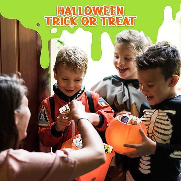 ArtCreativity Halloween Temporary Tattoos for Kids - Pack of 144-2 Inch Non-Toxic Tats Stickers for Boys and Girls, Best for Halloween Party Favors, Treats, Décor, Goodie Bags - 6 Assorted Designs - Image 3