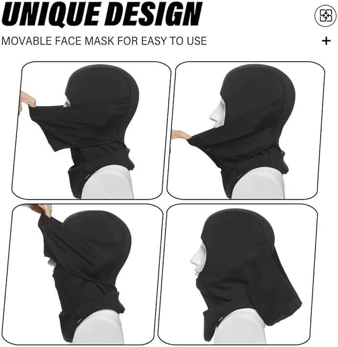SAITAG Ski Mask for Men Women Balaclava Face Mask for Cold Weather Winter Warm Fleece Face Covering for Skiing Outdoor Work - Image 5