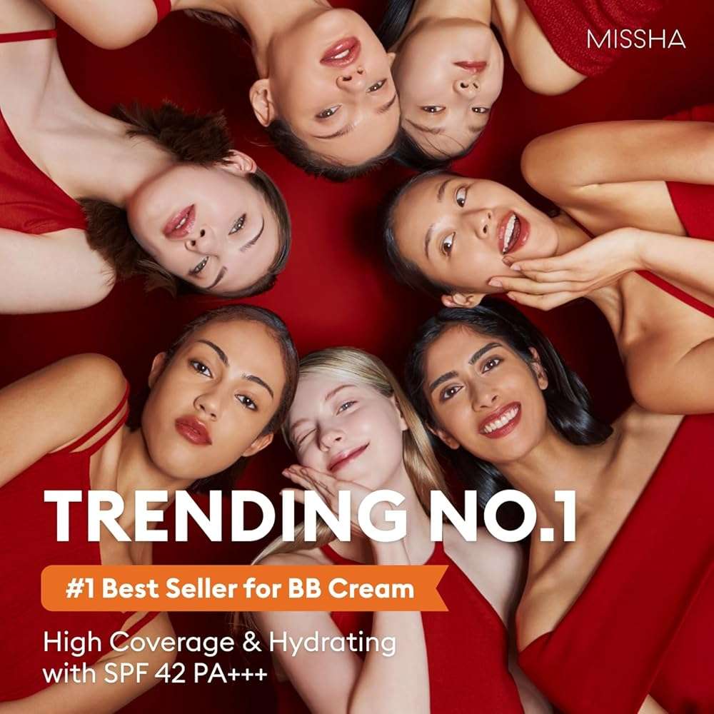 MISSHA M Perfect Cover BB Cream No.27 Honey Beige - Medium with Neutral/Warm Undertone SPF 42 PA +++ 1.69 Fl Oz - Tinted Moisturizer for face with SPF - Image 2