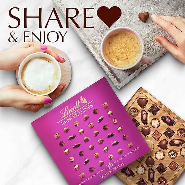 Lindt Mini Pralines, Assorted Chocolate Pralines with Premium Filling, Christmas Candy, 36 Count, 6.2 oz Box - Image 6