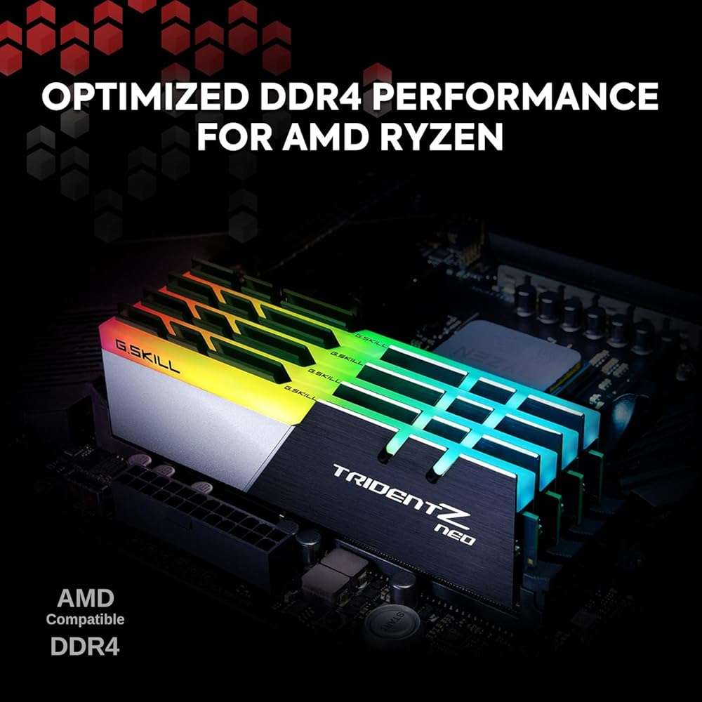 G.SKILL Trident Z Neo Series DDR4 RAM (XMP) 32GB (2x16GB) 3600MT/s CL18-22-22-42 1.35V Intel AMD Desktop Computer Memory U-DIMM (F4-3600C18D-32GTZN) - Image 2