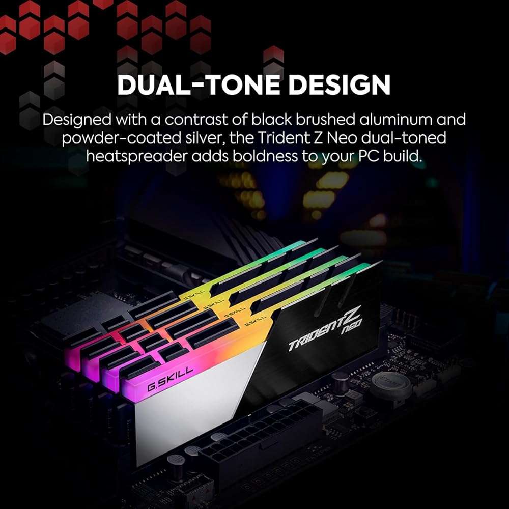 G.SKILL Trident Z Neo Series DDR4 RAM (XMP) 32GB (2x16GB) 3600MT/s CL18-22-22-42 1.35V Intel AMD Desktop Computer Memory U-DIMM (F4-3600C18D-32GTZN) - Image 4