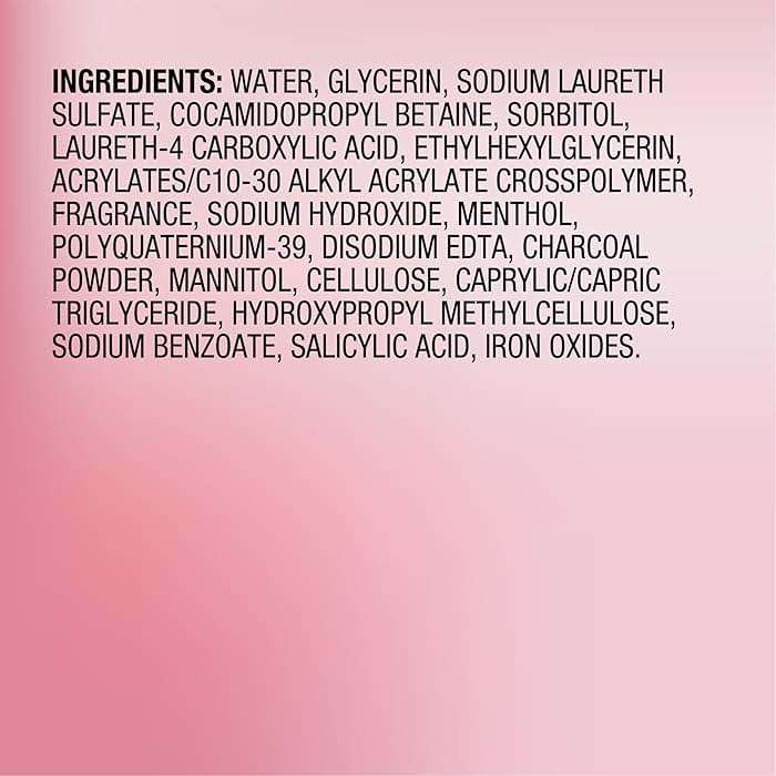 Bioré Rose Quartz + Charcoal Daily Purifying Cleanser, Oil Free Facial Cleanser Energizes Skin, Dermatologist Tested and Cruelty Free, 6.77 oz - Image 7