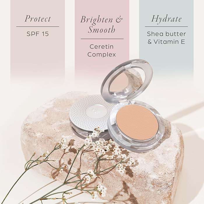 PÜR MINERALS 4-in-1 Pressed Mineral Makeup Powder Foundation with SPF 15 - Concealer & Finishing Compact Pressed Powder for Face - Buildable Medium to Full Coverage Foundation Powder - Image 4