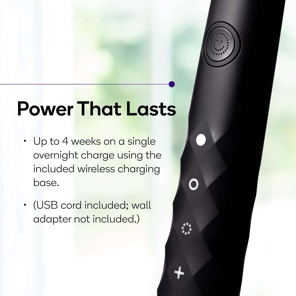 Burst Original Sonic Electric Toothbrush for Adults (Black) | Rechargeable Electric Sonic Toothbrush | Soft Bristle Deep Clean Stain & Plaque Removal | 3 Modes: Teeth Whitening, Sensitive & Massage - Image 5