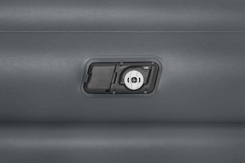 SLEEPLUX Durable Inflatable Air Mattress with Built-in Pump, Pillow and USB Charger, 22" Tall Queen - Image 10