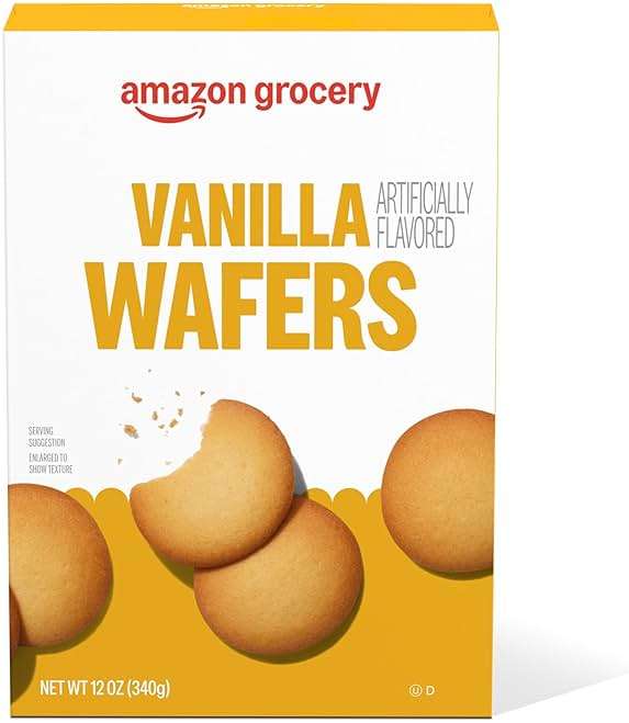 Amazon Grocery, Vanilla Wafers, 12 Oz - Image 1