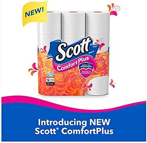 Scott ComfortPlus Toilet Paper, 12 Double Rolls, Bath Tissue (2 Pack) - Image 3