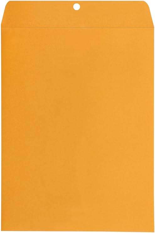 Amazon Basics Clasp Kraft Envelopes for Documents, Gummed Mailing Envelope, 9" x 12", 100-Pack - Image 3
