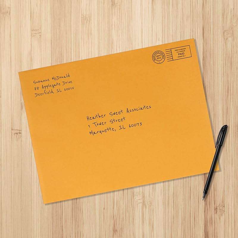 Amazon Basics Clasp Kraft Envelopes for Documents, Gummed Mailing Envelope, 9" x 12", 100-Pack - Image 6
