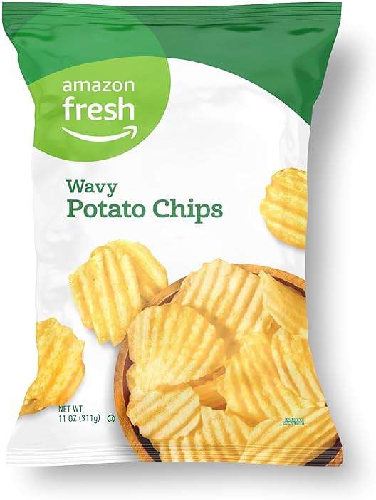 Amazon Fresh, Wavy Potato Chips, 11 Oz (Previously Happy Belly, Packaging May Vary) - Image 2