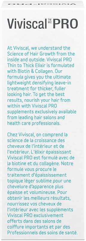 Viviscal Professional Thin to Thick Elixir - Biotin, Collagen & Keratin - Botanical Scent - Non-Greasy - Unisex Adult - Image 3