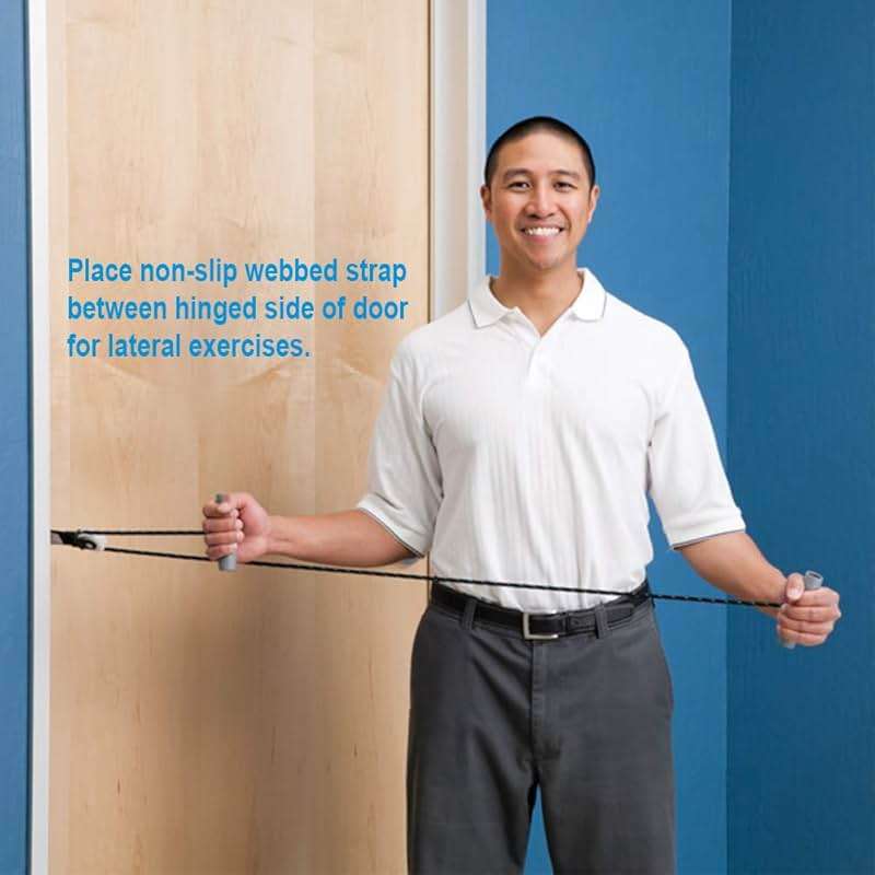 Norco Over The Door Economy Shoulder Pulley for Physical Therapy. Rehab Indications - Frozen Shoulder, Rotator Cuff, Arthritis, Tendonitis, Bursitis, Surgery, Stroke, Range of Motion, Flexibility. - Image 5