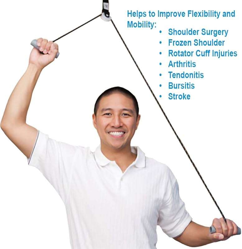 Norco Over The Door Economy Shoulder Pulley for Physical Therapy. Rehab Indications - Frozen Shoulder, Rotator Cuff, Arthritis, Tendonitis, Bursitis, Surgery, Stroke, Range of Motion, Flexibility. - Image 6
