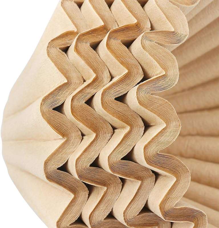EUSOAR 1-4 Cup Disposable Coffee Filters, 100 count Filter Replacement, Natural Brown Unbleached, fit small Basket Style Single Serve Coffee Makers, for Home Office Use Pour Over and Drip Coffee Maker - Image 7