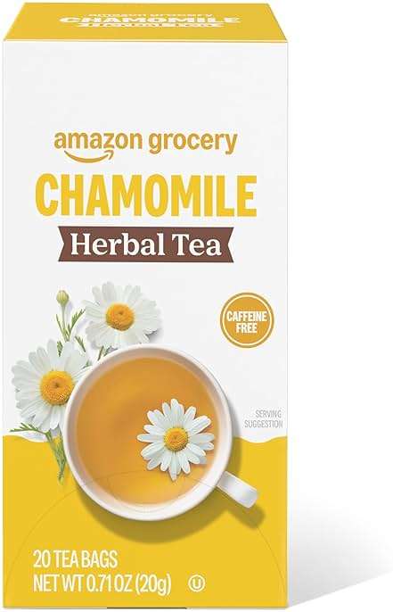 Amazon Grocery, Chamomile Herbal Tea Bags, 20 Ct - Image 1