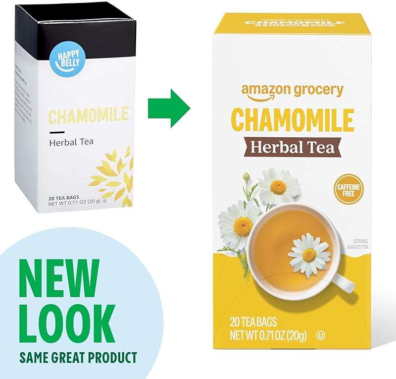 Amazon Grocery, Chamomile Herbal Tea Bags, 20 Ct - Image 2