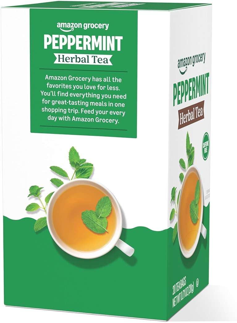 Amazon Grocery, Peppermint Herbal Tea Bags, 20 Ct - Image 4
