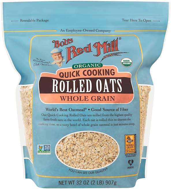 Bob's Red Mill Organic Quick Cooking Rolled Oats, 32oz (Pack of 4) - Organic, Non GMO, Whole Grain, Vegan, Kosher - Image 4