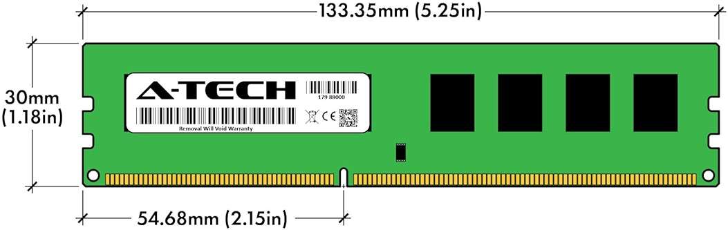 A-Tech RAM 32GB Kit (4x8GB) DDR3 1333 MHz PC3-10600 DIMM - Desktop Computer Memory - CL9 2Rx8 1.5V 240-Pin UDIMM Non-ECC Unbuffered Upgrade Modules - Image 7